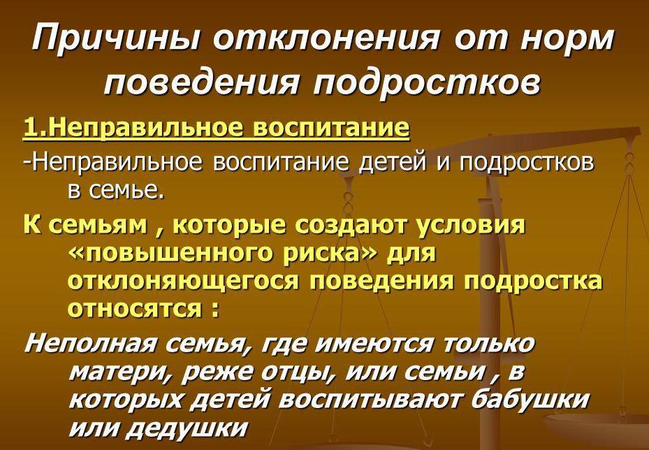 Девиантное и делинкветное поведение подростков. Причины и пути коррекции